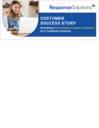 CUSTOMER SUCCESS STORY: Revitalizing Online Degree Program Enrollments for a Traditional University
