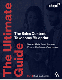 The Sales Content Taxonomy Blueprint: The Ultimate Guide
