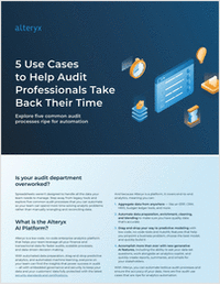 5 Use Cases for Audit Professionals Take Back Their Time