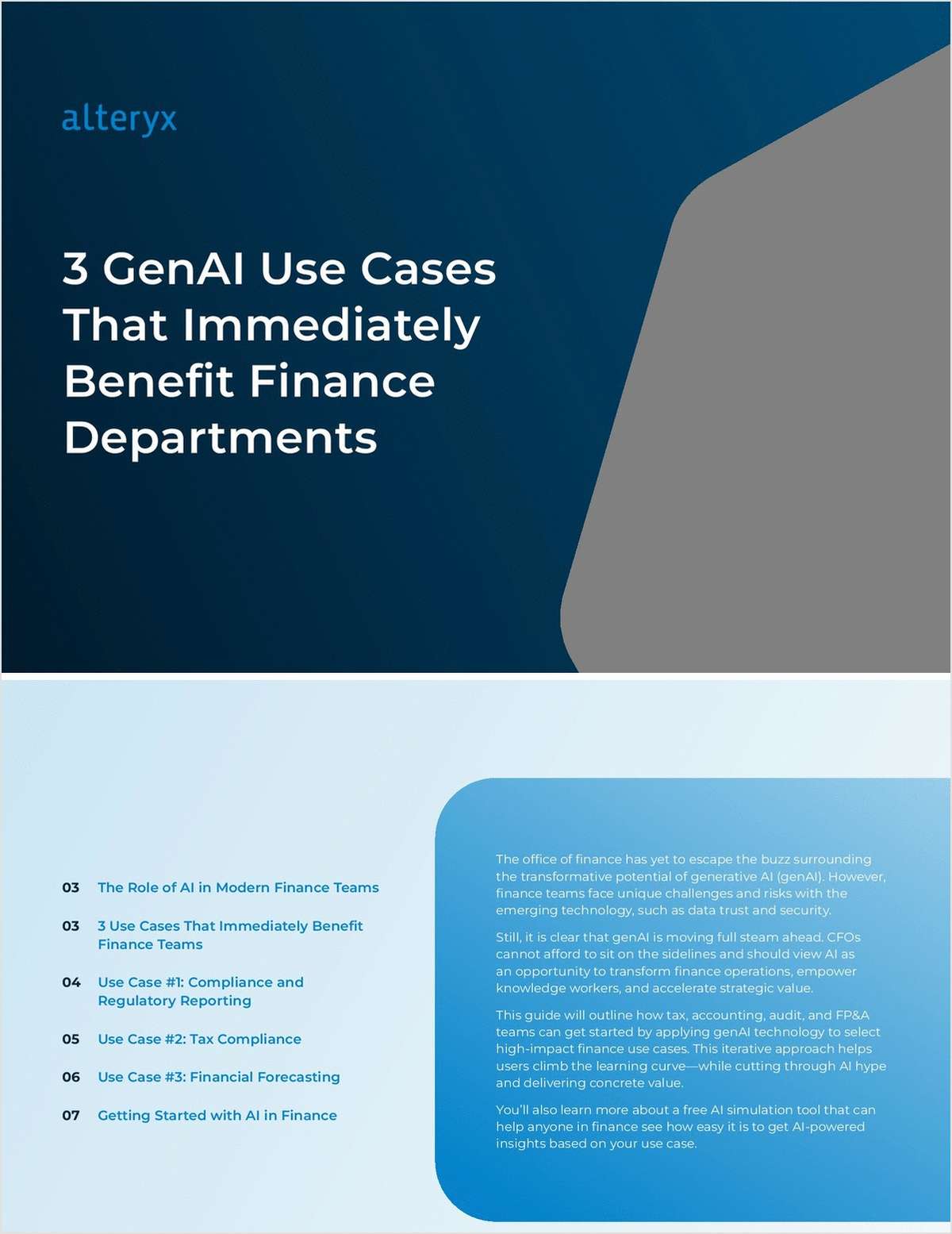 3 GenAI Use Cases that Benefit Finance