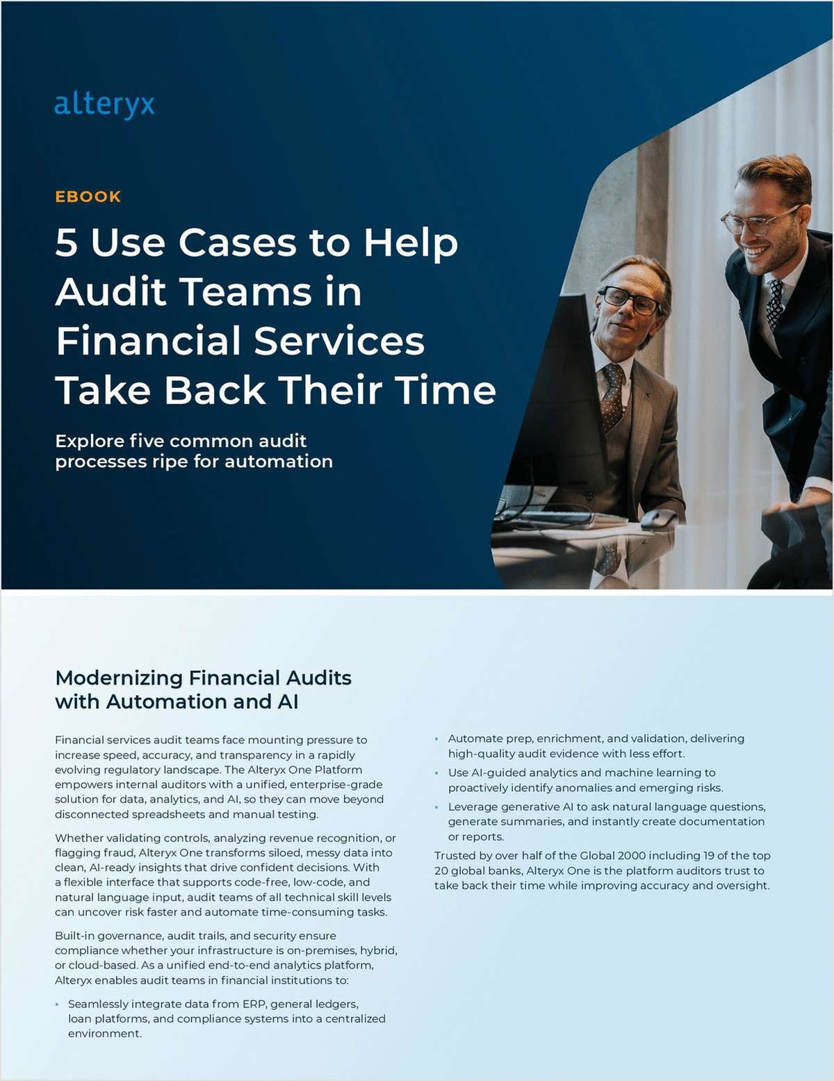5 Use Cases to Help Audit Professionals in Financial Services Take Back Time