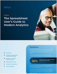 The Spreadsheet User's Guide to Modern Analytics