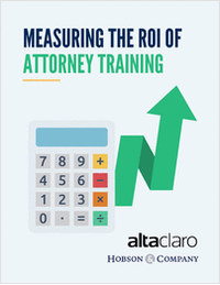 Measuring the ROI of Attorney Training