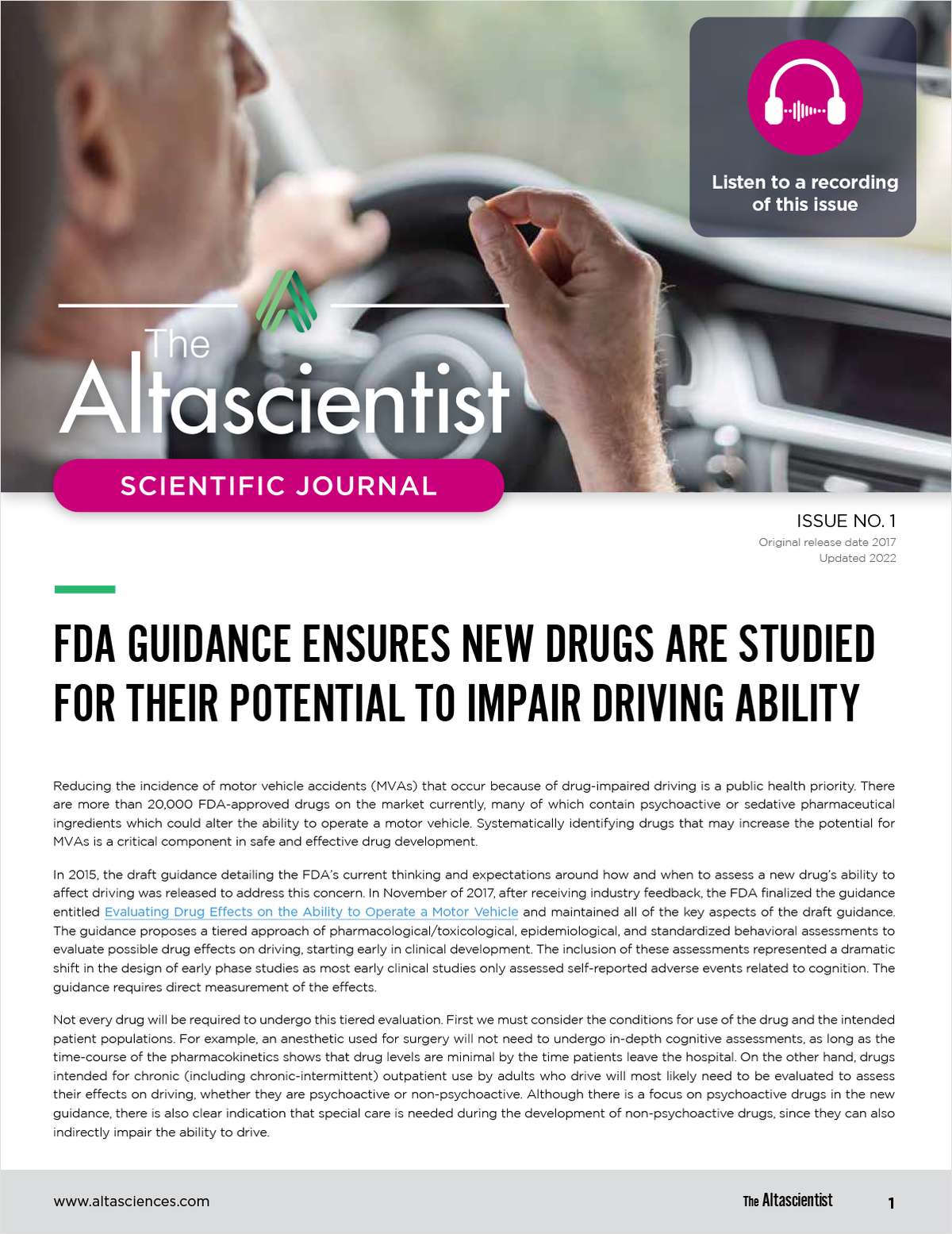 Studying The Effects Of Drugs On Driving