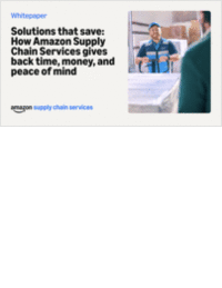 Solutions that Save: How Amazon's Supply Chain Services Give Back Time, Money, and Peace of Mind