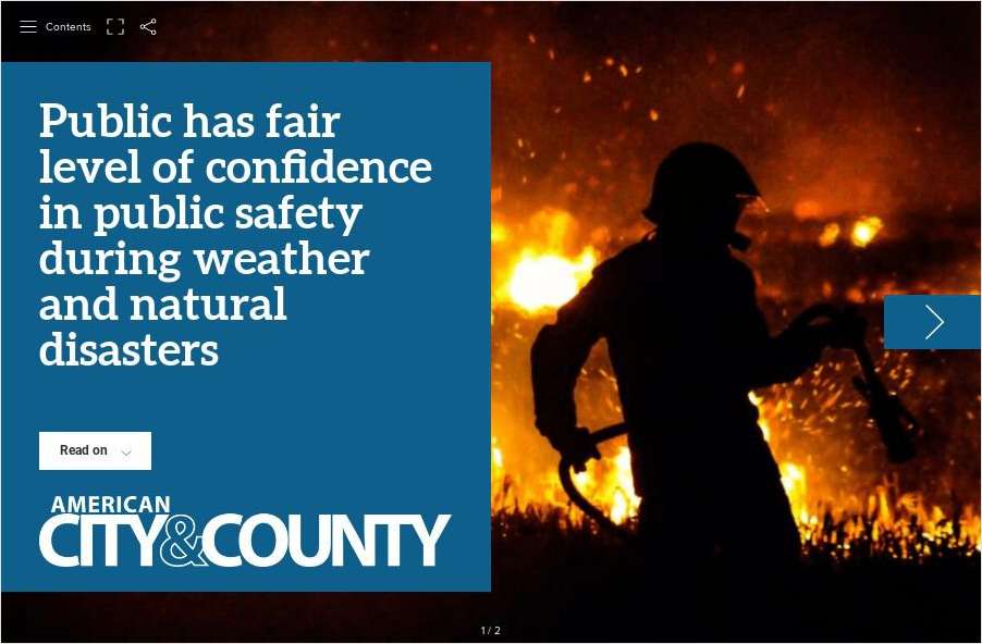 Public has a fair level of confidence in public safety