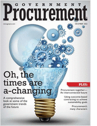 Government Procurement: Oh, the times are a-changing