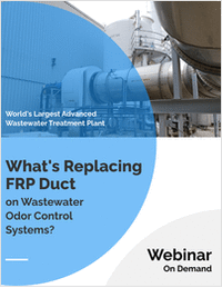 Why Coated Metal is Replacing FRP Duct on Wastewater Odor Control Systems
