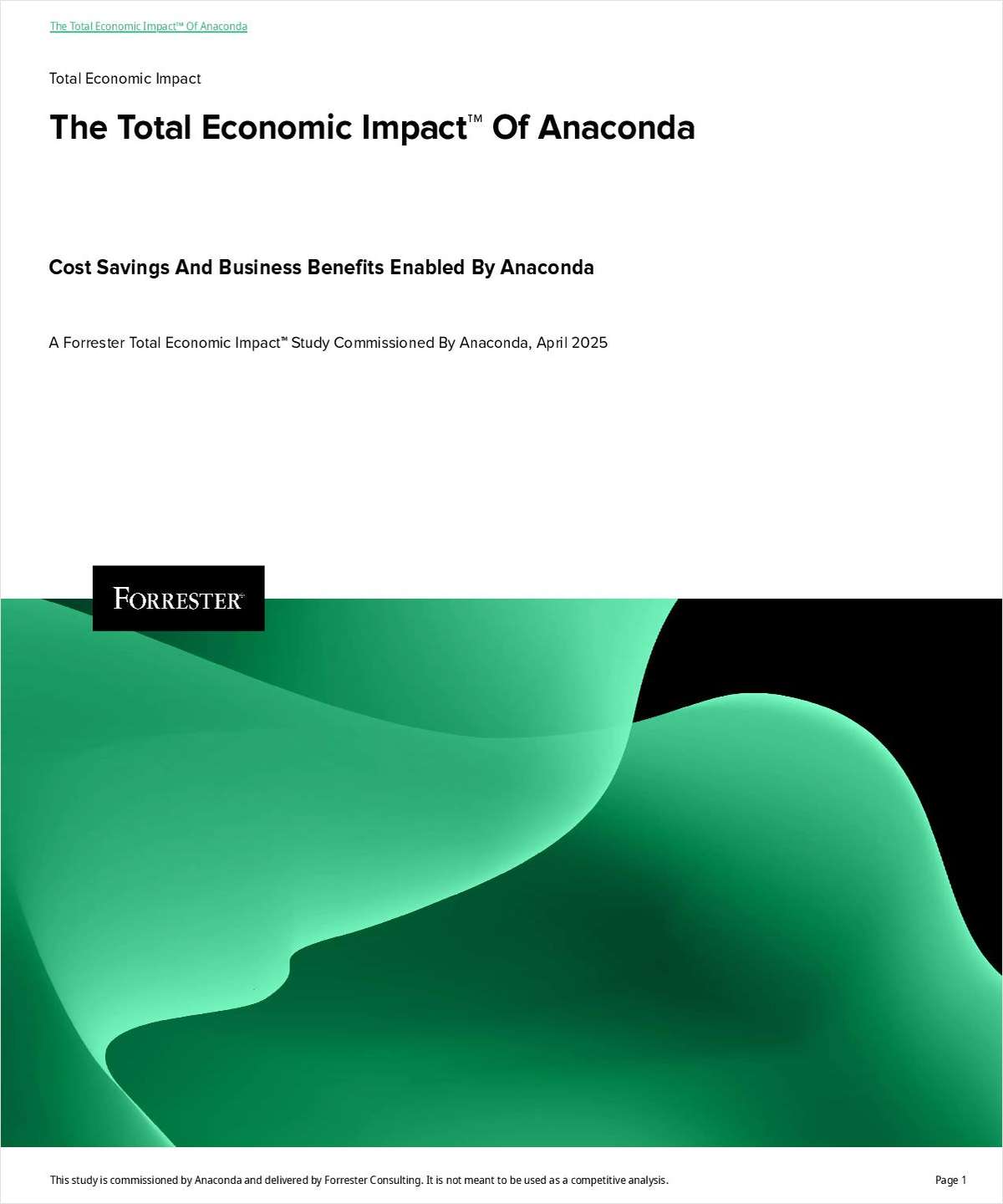 The Total Economic Impact of Anaconda