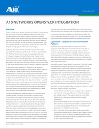 A10 Networks OpenStack Integration