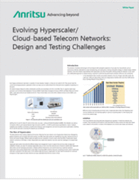 Evolving Hyperscaler/Cloud-based Telecom Networks: Design and Testing Challenges