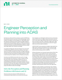 Ansys and NI: Engineer Perception and Planning into ADAS