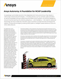 Ansys Autonomy: A Foundation for NCAP Leadership