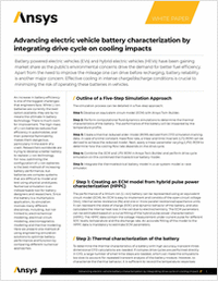 Advancing electric vehicle battery characterization by integrating drive cycle on cooling impacts
