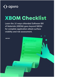 XBOM Checklist