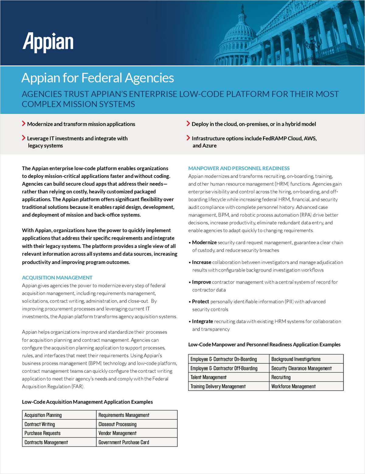 Appian for Federal Agencies