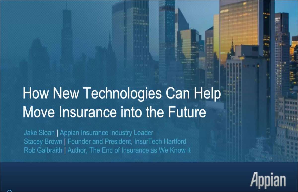 How New Technologies Can Help Move Insurance into the Future