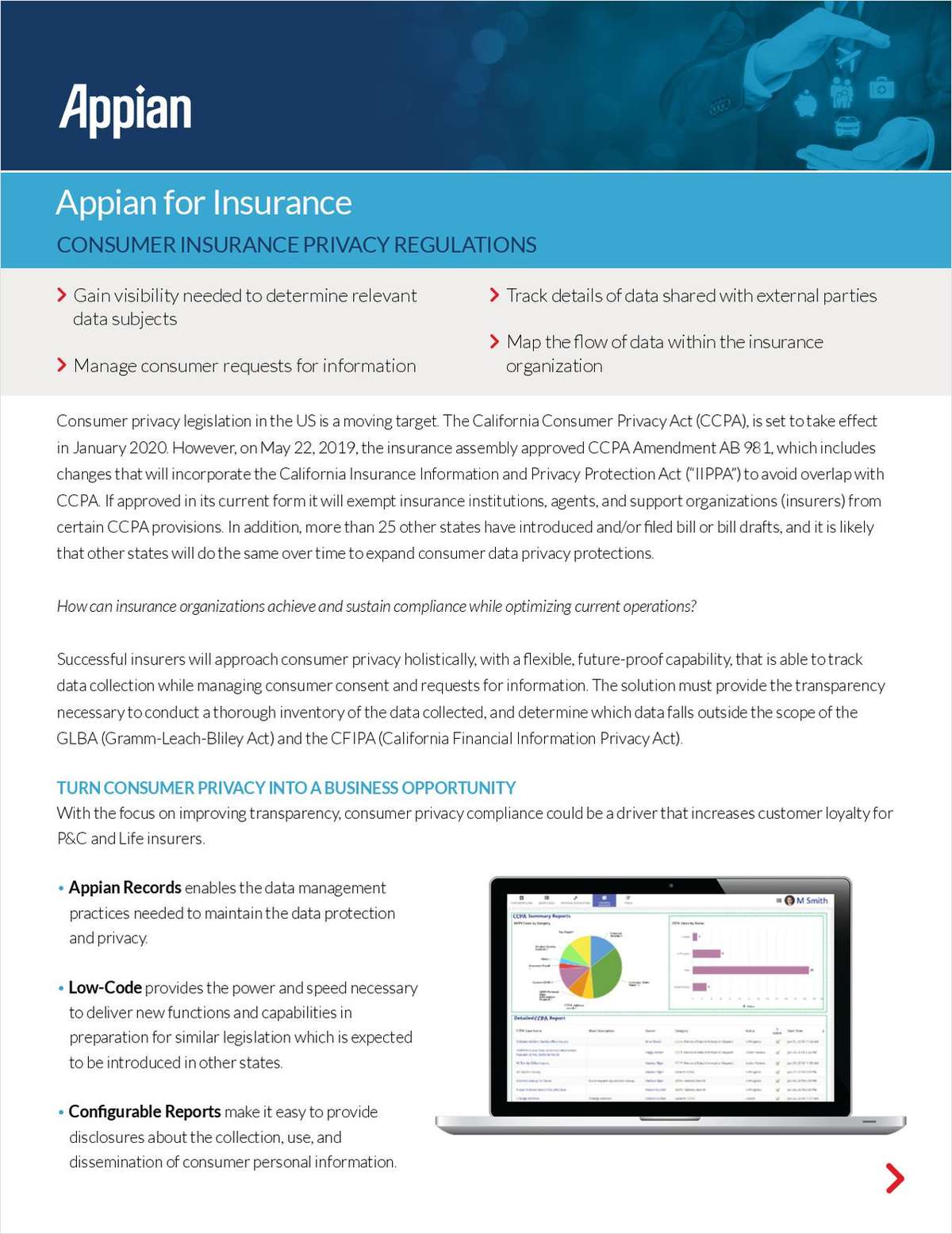 Appian for Insurance: Consumer Insurance Privacy