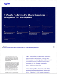 7 Ways to Modernize the Claims Experience