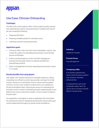 Appian for Healthcare Providers: Clinician Onboarding