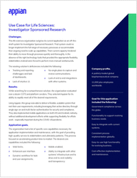 Use Cases for Life Sciences: Investigator Sponsored Research
