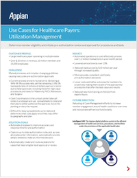 Use Cases for Healthcare Payers: Utilization Management
