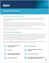 Appian for Healthcare: COVID-19 Command and Control