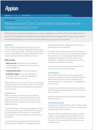 Resource and Care Coordination at Bexley Health Neighbourhood Care