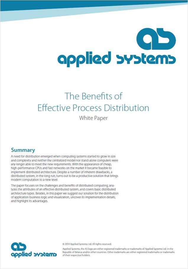 The Benefits of Effective Process Distribution