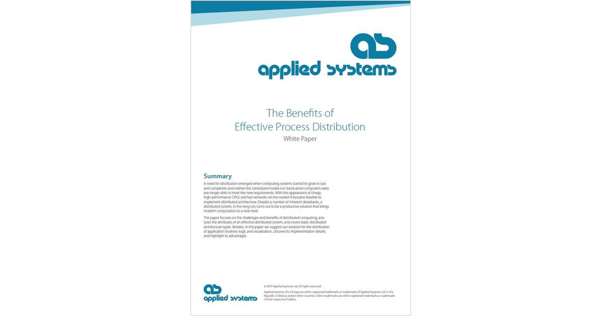 The Benefits of Effective Process Distribution