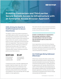 Deploying enterprise access browser to secure access of contractors and third-parties