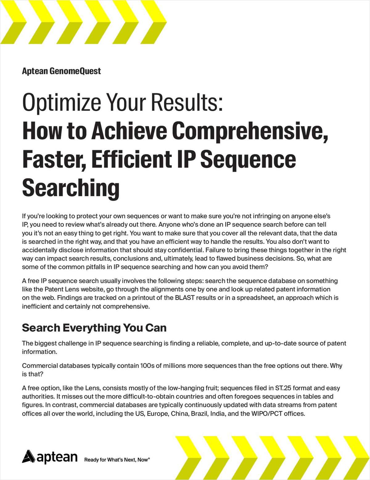 Optimize Your Results: How to Achieve Comprehensive, Faster, Efficient IP Sequence Searching