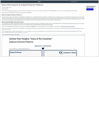 Voice of the customer for endpoint protection platforms