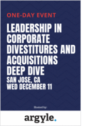 Leadership in Corporate Divestitures and Acquisitions Deep Dive