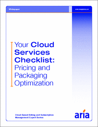 Your Cloud Services Checklist: Pricing and Packaging Optimization