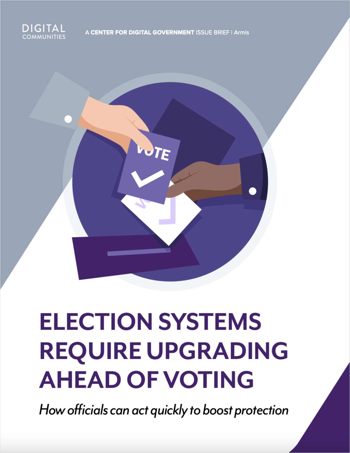 ELECTION SYSTEMS REQUIRE UPGRADING AHEAD OF VOTING How officials can act quickly to boost protection