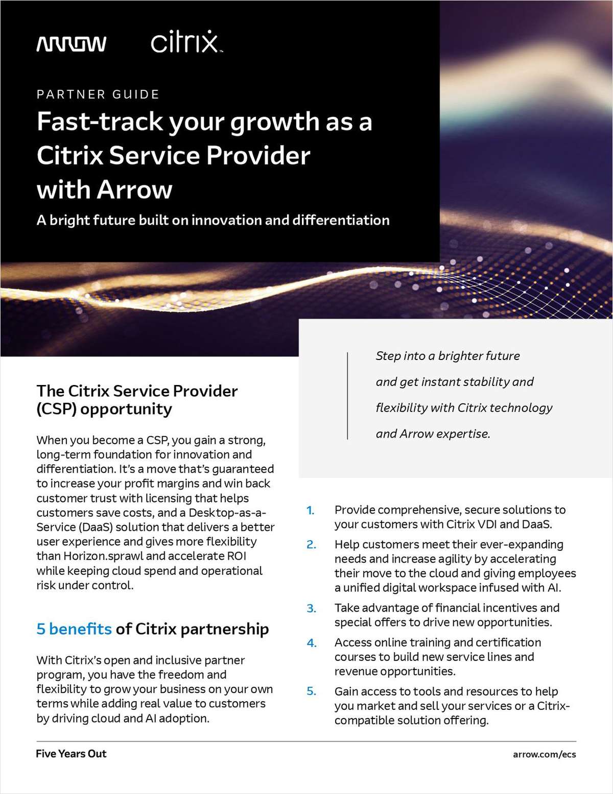 Fast-track your growth as a Citrix Service Provider with Arrow