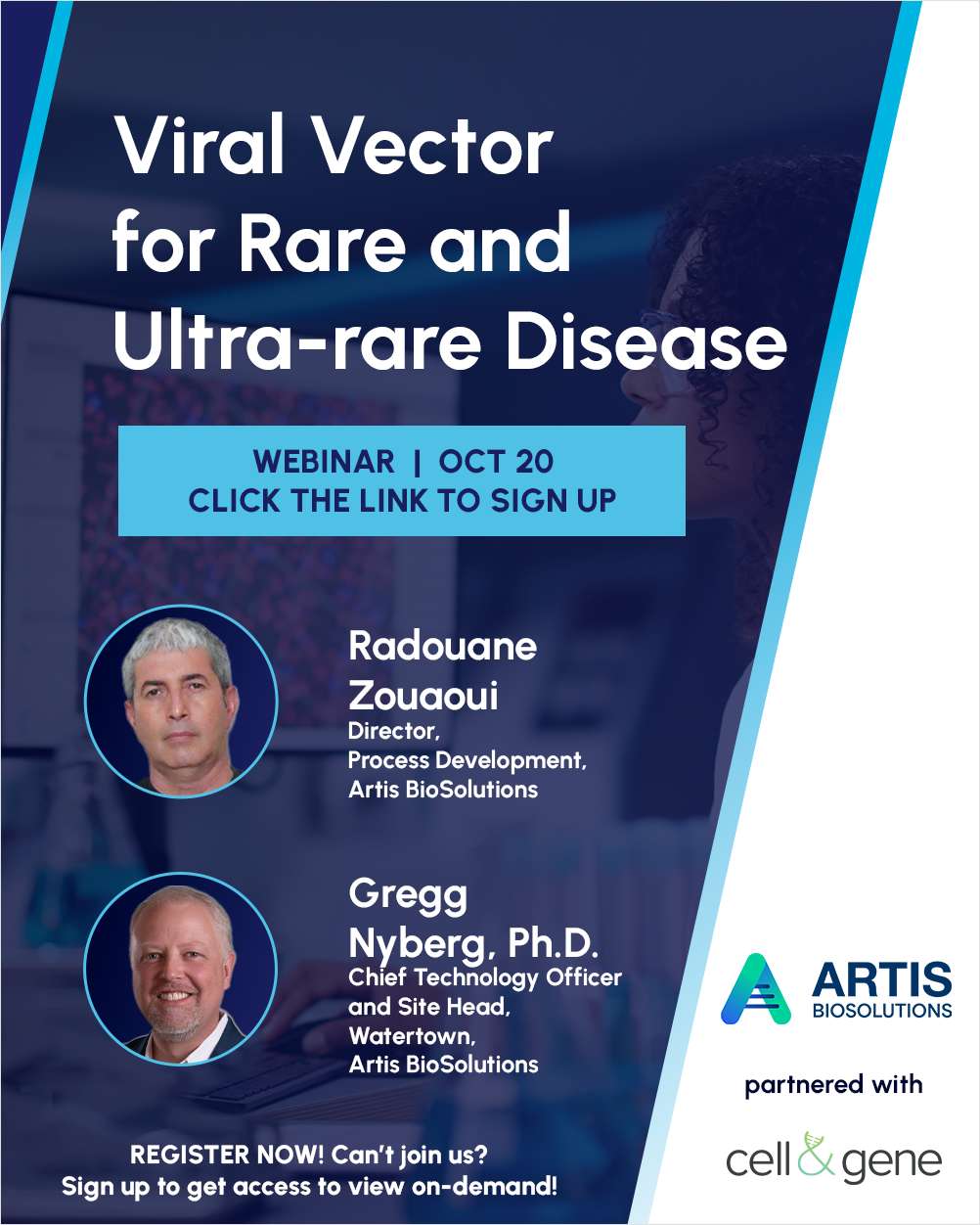 Viral Vector for Rare and Ultra-rare Disease, Free Cell & Gene Webinar