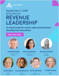 Virtual Event Series: Spotlight on Revenue Leadership - Sep 1st