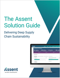 The Assent Solution Guide: Delivering Deep Supply Chain Sustainability