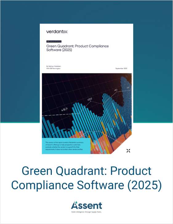 Verdantix Green Quadrant: Product Compliance Software Report (2025)