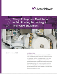 7 Things You Must Know to Add Printing to Your OEM Equipment