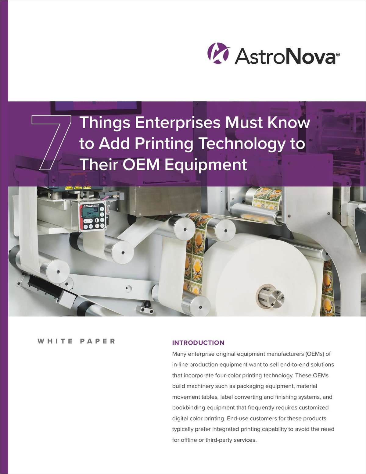 7 Things You Must Know to Add Printing to Your OEM Equipment
