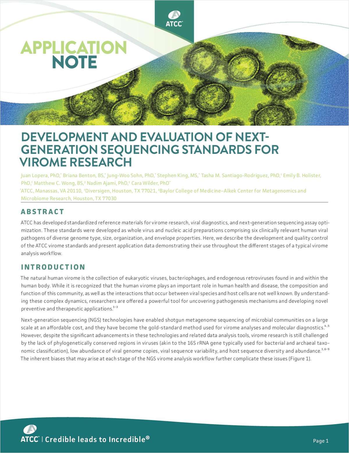 Development and Evaluation of Next-Generation Sequencing Standards for Virome Research