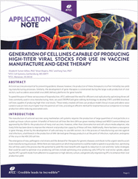 Generation of Cell Lines Capable of Producing High-Titer Viral Stocks for Use in Vaccine Manufacture and Gene Therapy