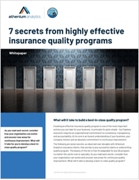 7 Secrets from Highly Effective Insurance Quality Programs