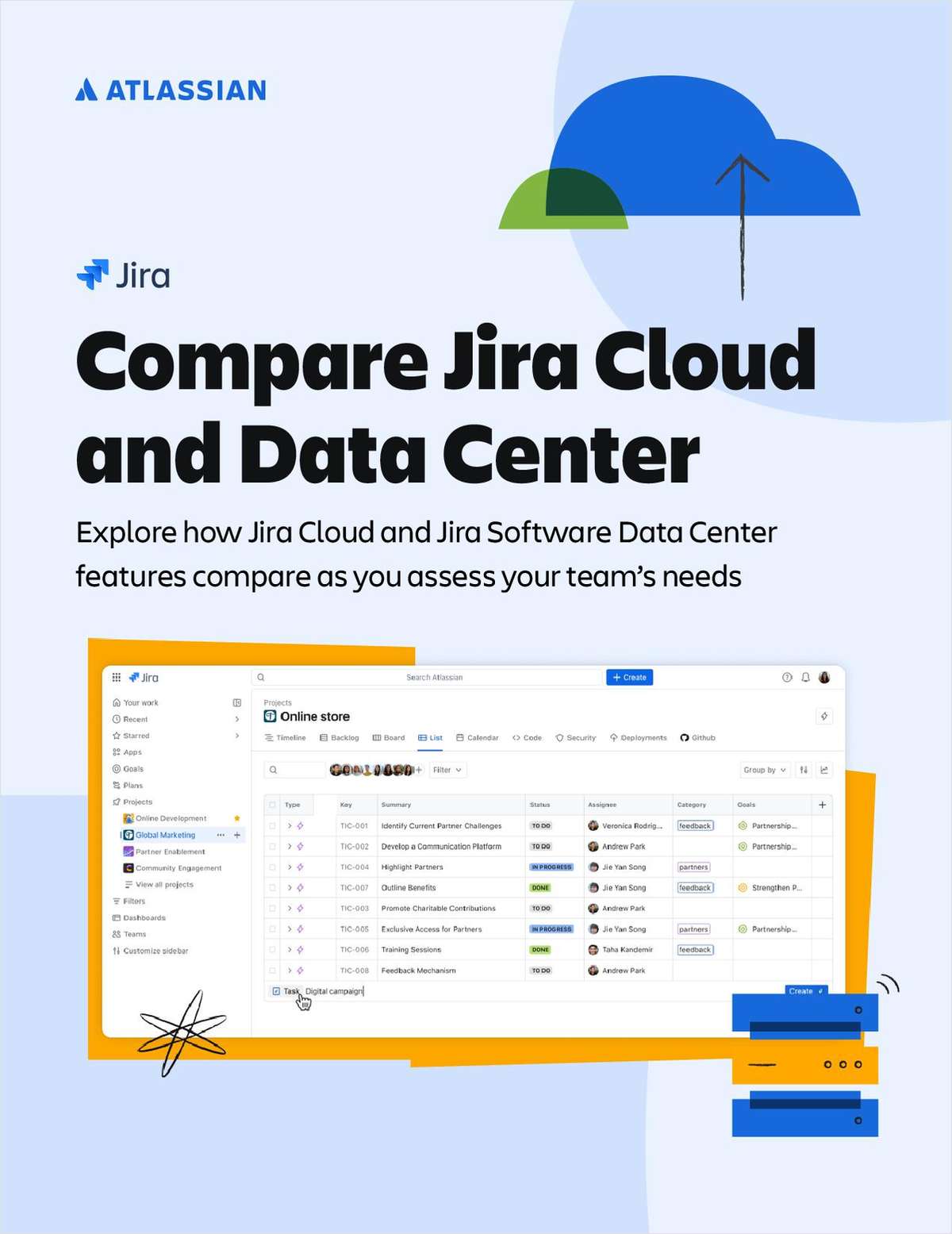 Compare Jira Cloud and Data Center