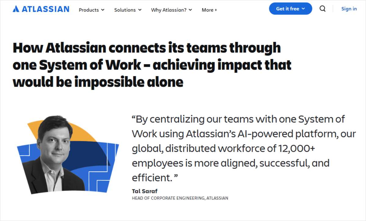 How Atlassian Connects Its Teams Through One System Of Work -- Achieving Impact That Would Be Impossible Alone