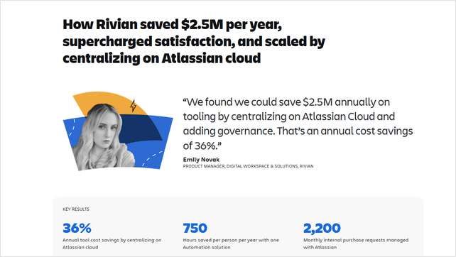 How Rivian Saved $2.5M per Year, Supercharged Satisfaction, And Scaled By Centralizing on Atlassian Cloud