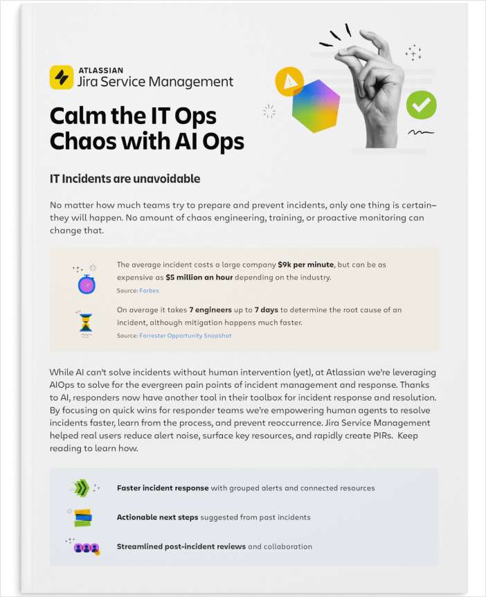 Datasheet: Calm the IT Ops chaos with AI Ops